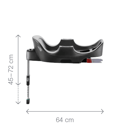 BABY-SAFE i-SIZE FLEX BASE DIMENSIONS