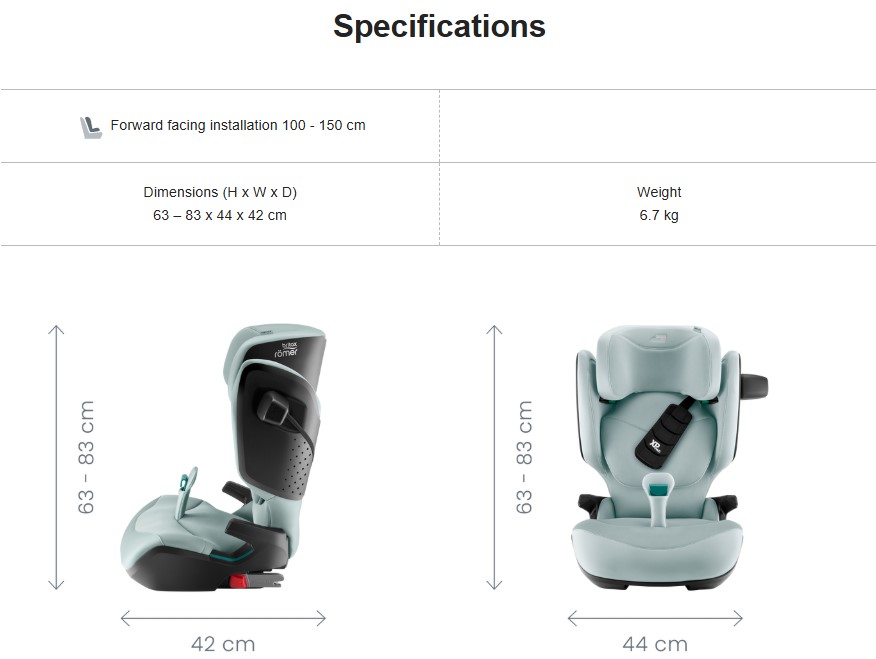 Kidfix Pro Spcifications Kidfix Pro Spcifications